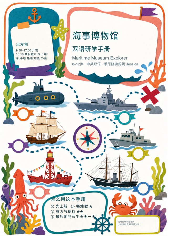 Maritime Museum bilingual explorer booklet
